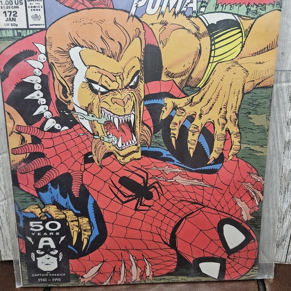 Spider-Man #172 The Spectacular Spider-Man vs. Puma! Part 2 of 2 Marvel Comics - Picture 6 of 7